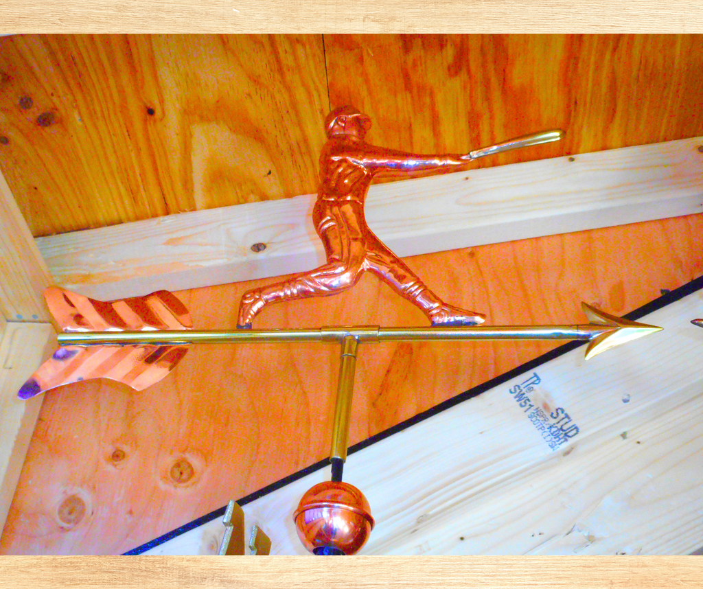 BASEBALL PLAYER WEATHERVANE - Garden Time