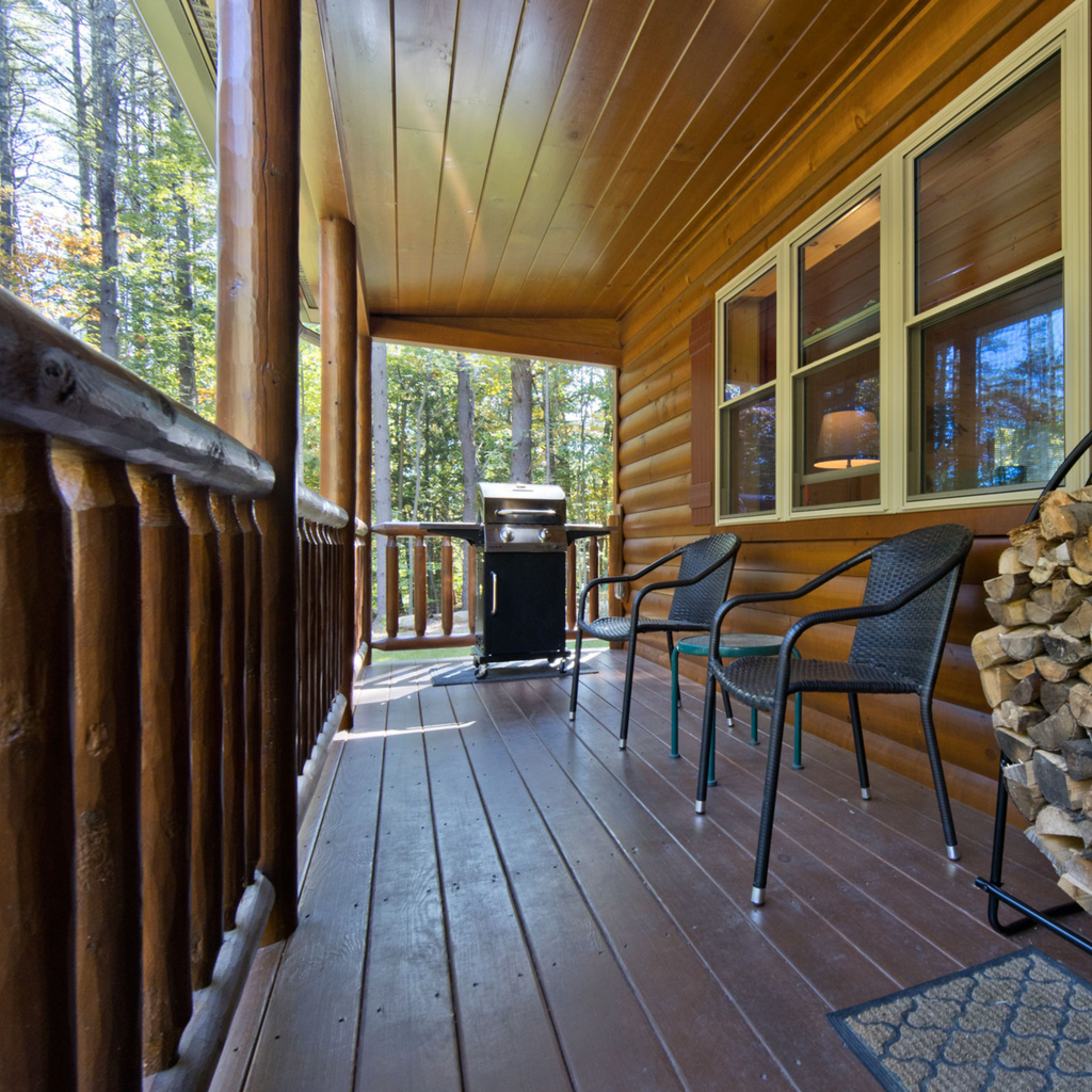 Frontier cabin porch