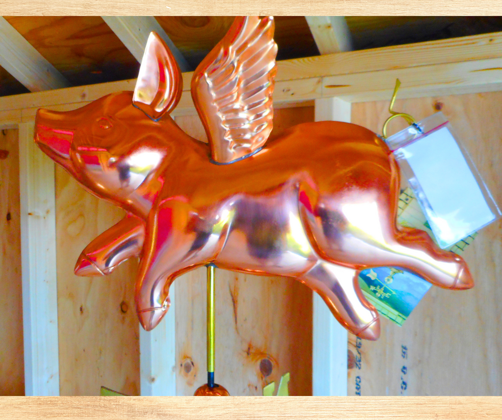 FLYING PIG WEATHERVANE - Garden Time