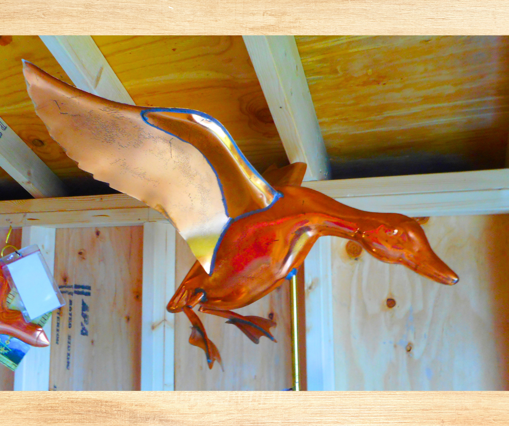 LANDING DUCK WEATHERVANE - Garden Time