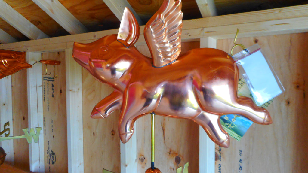 FLYING PIG WEATHERVANE - Garden Time