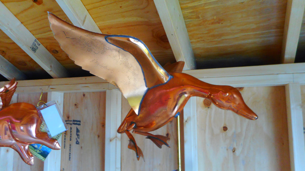 LANDING DUCK WEATHERVANE - Garden Time