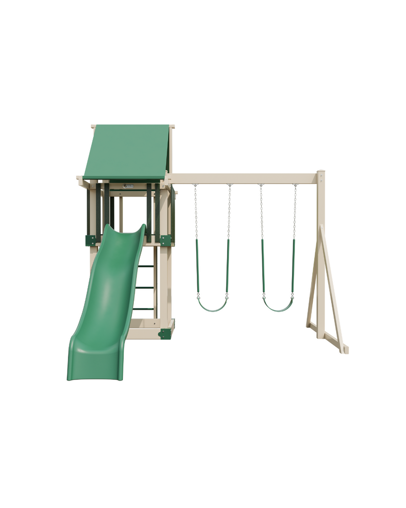 DIY PLAYSET KIT - MOD 44 GREEN & ALMOND - Garden Time