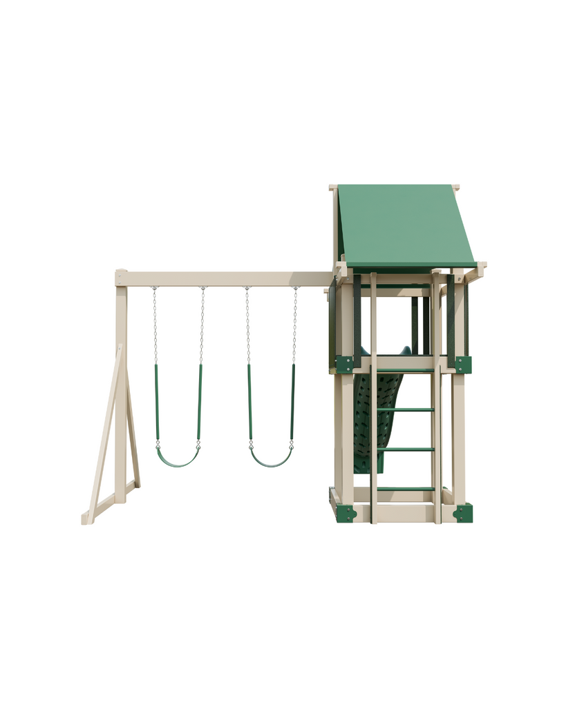 DIY PLAYSET KIT - MOD 44 GREEN & ALMOND - Garden Time