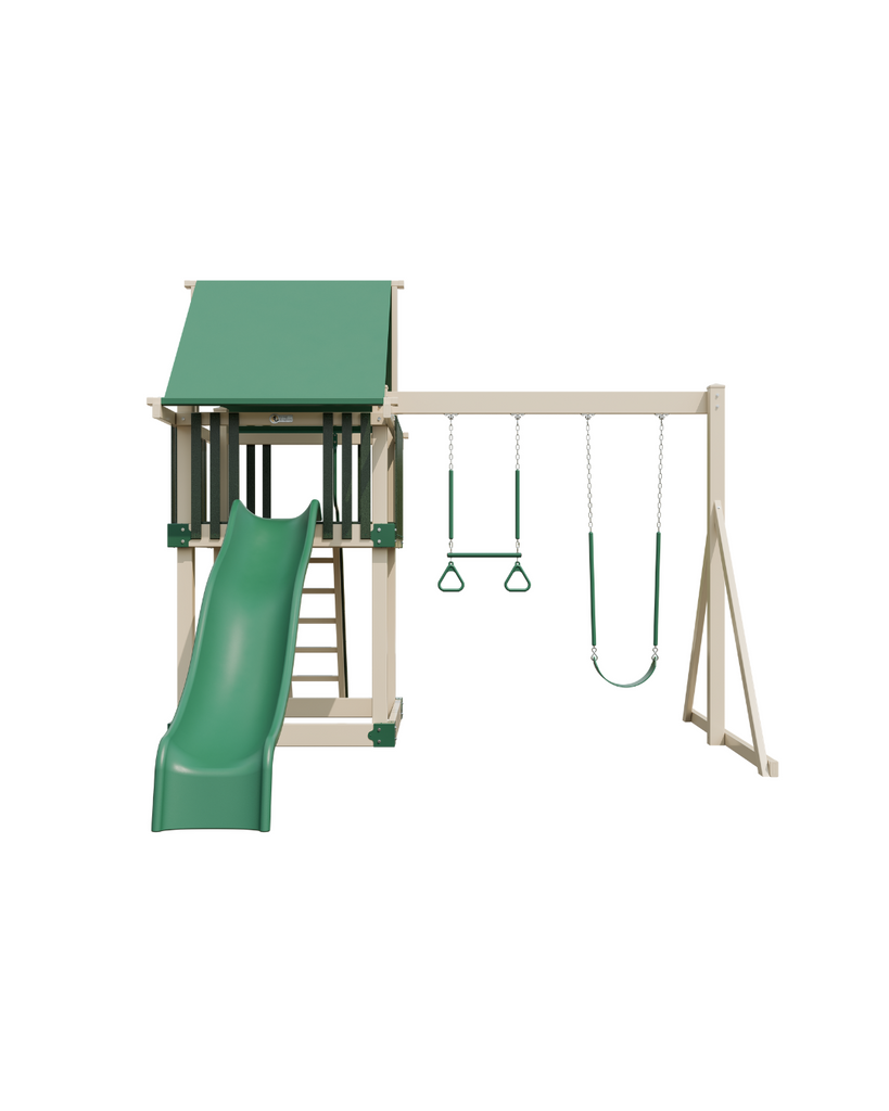 DIY PLAYSET KIT - MOD 55 GREEN & ALMOND - Garden Time