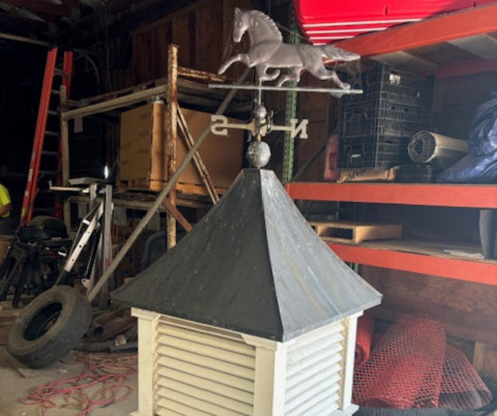 30" MORTON CUPOLA WITH HORSE WEATHERVANE - Garden Time